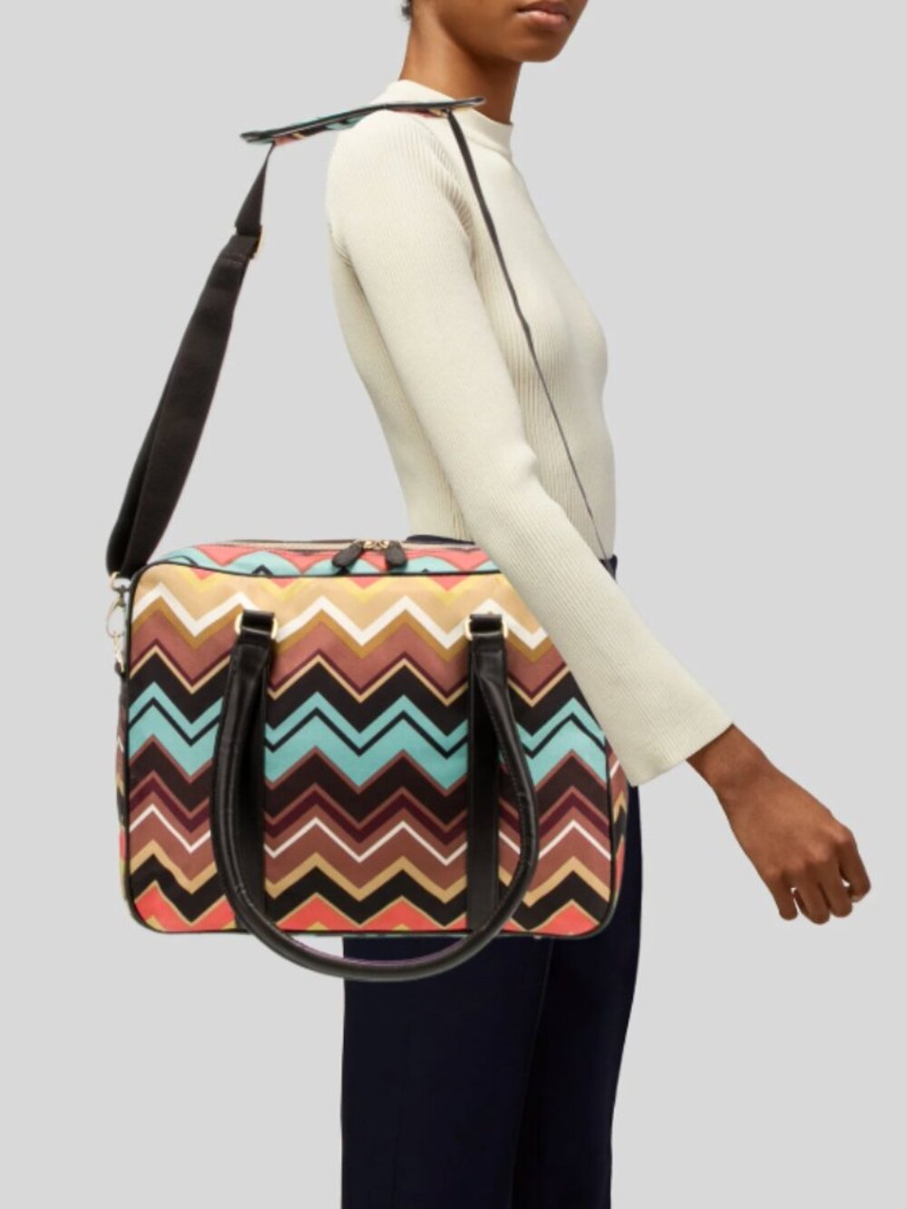 Missoni for Target "Colore" Zig Zag Travel Tote / Weekender Bag